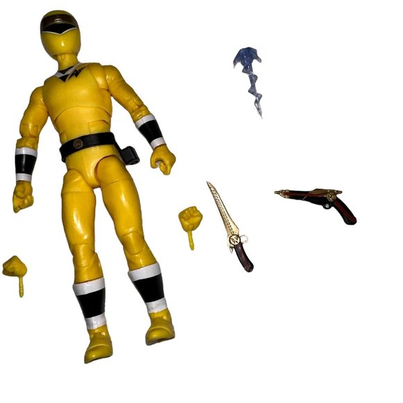New Power Rangers Tideus Yellow Lightning Collection Alien Ranger Aquitar Figure - Picture 4 of 8